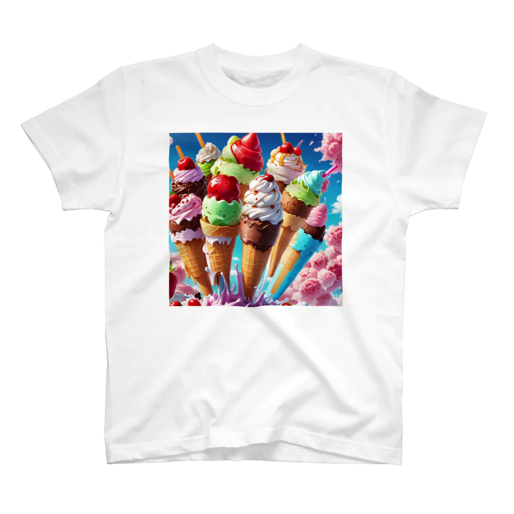 noBuのアイスポップのアイスクリーム スタンダードTシャツ