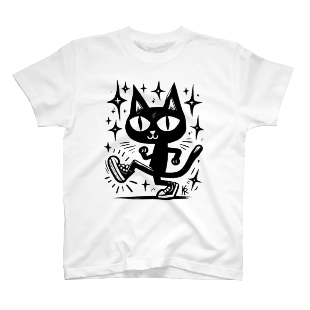 タラちゃんPrintのクロネコのロック　シリーズ Regular Fit T-Shirt