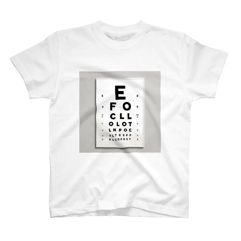 klpslvのVISUAL ACUITY CHART Regular Fit T-Shirt