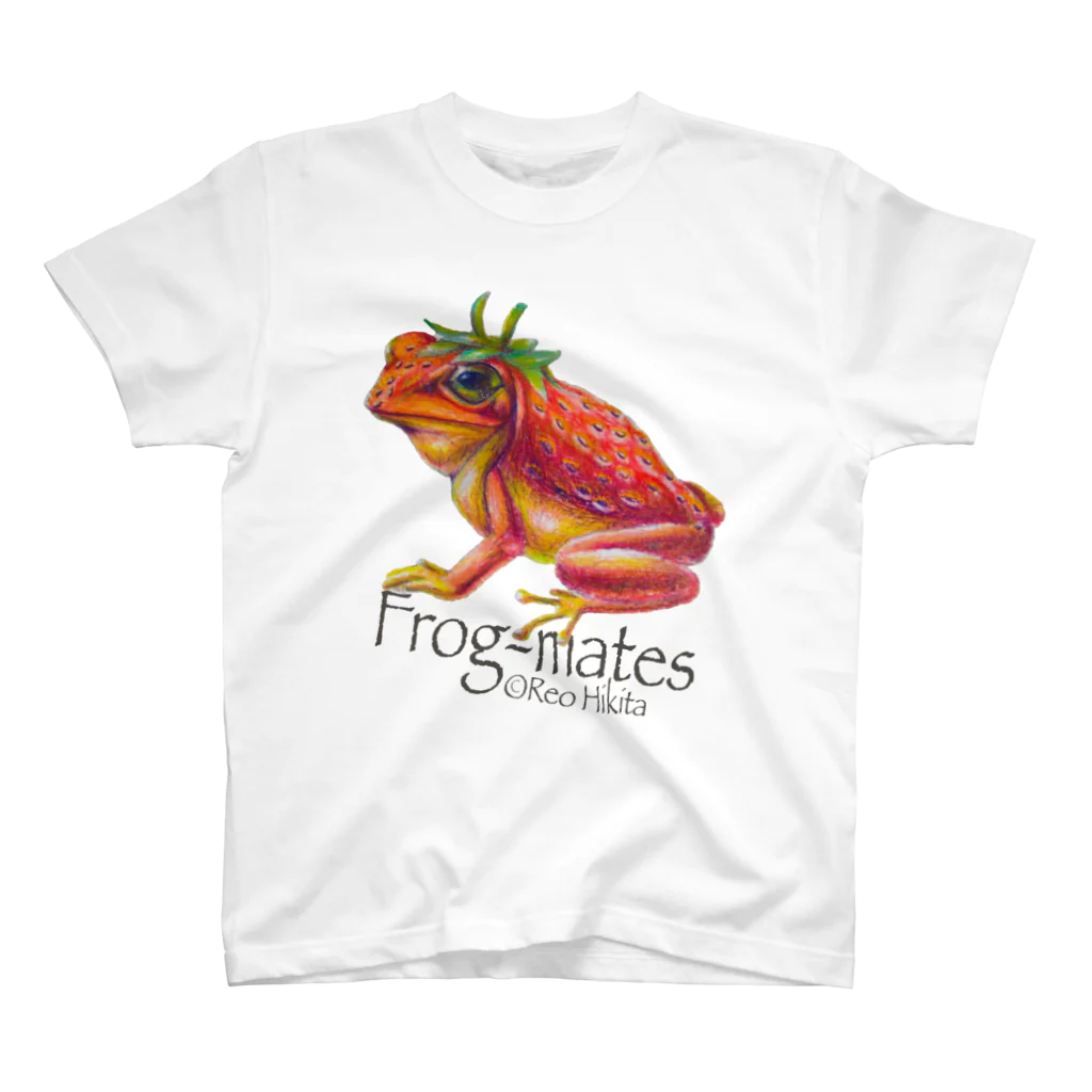 引田玲雄 / Reo Hikitaのカエルメイト(Frog-mates)より「イチゴガエル」 Regular Fit T-Shirt