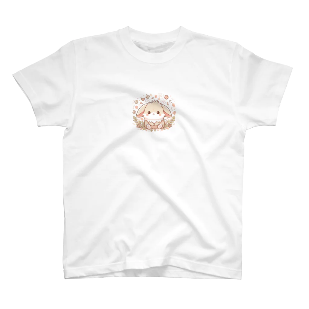 narunaru06のかわいいうさぎのキャラクターグッズです Regular Fit T-Shirt