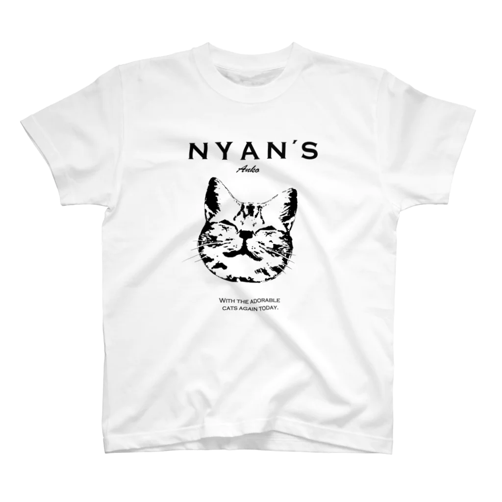 あんこともなか屋さんのNYAN´Sロゴ スタンダードTシャツ