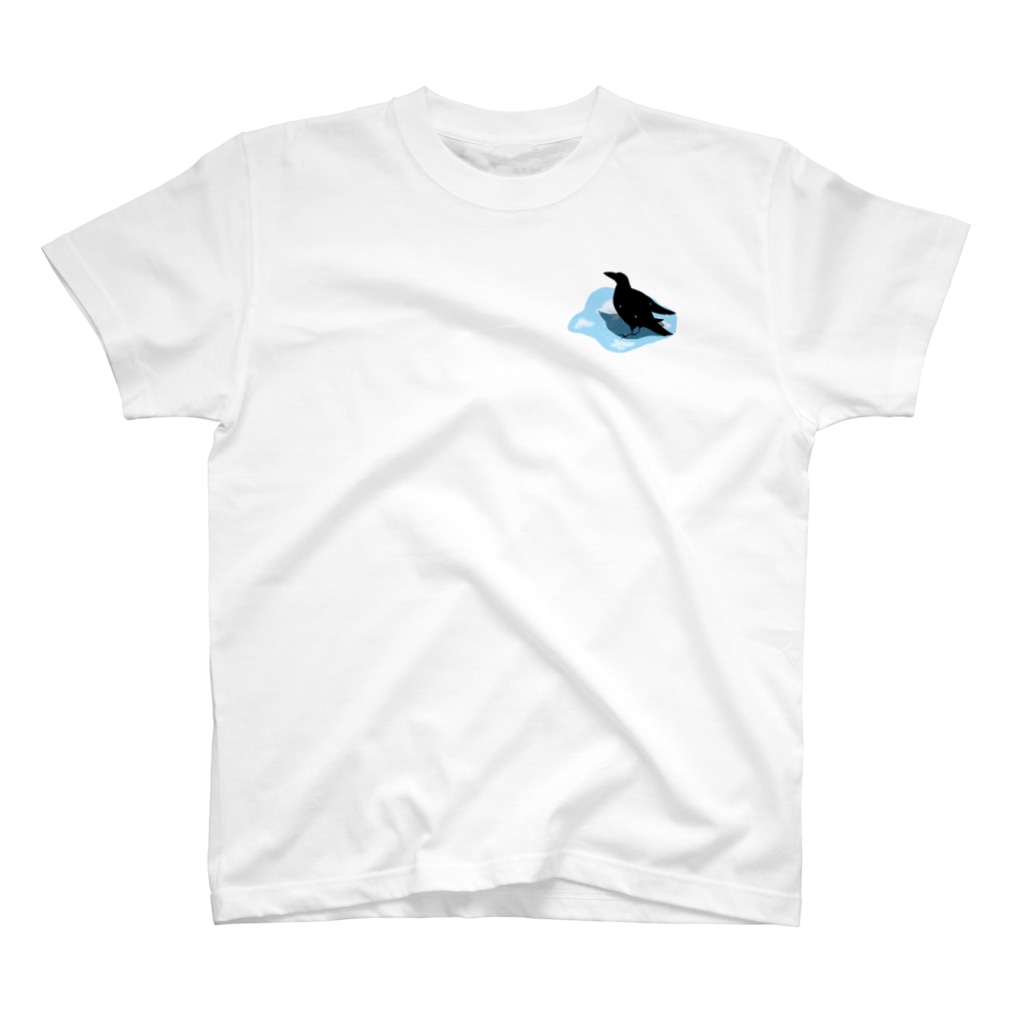 カラスの行水 カラスとねこと Inasuzume のスタンダードtシャツ通販 Suzuri スズリ
