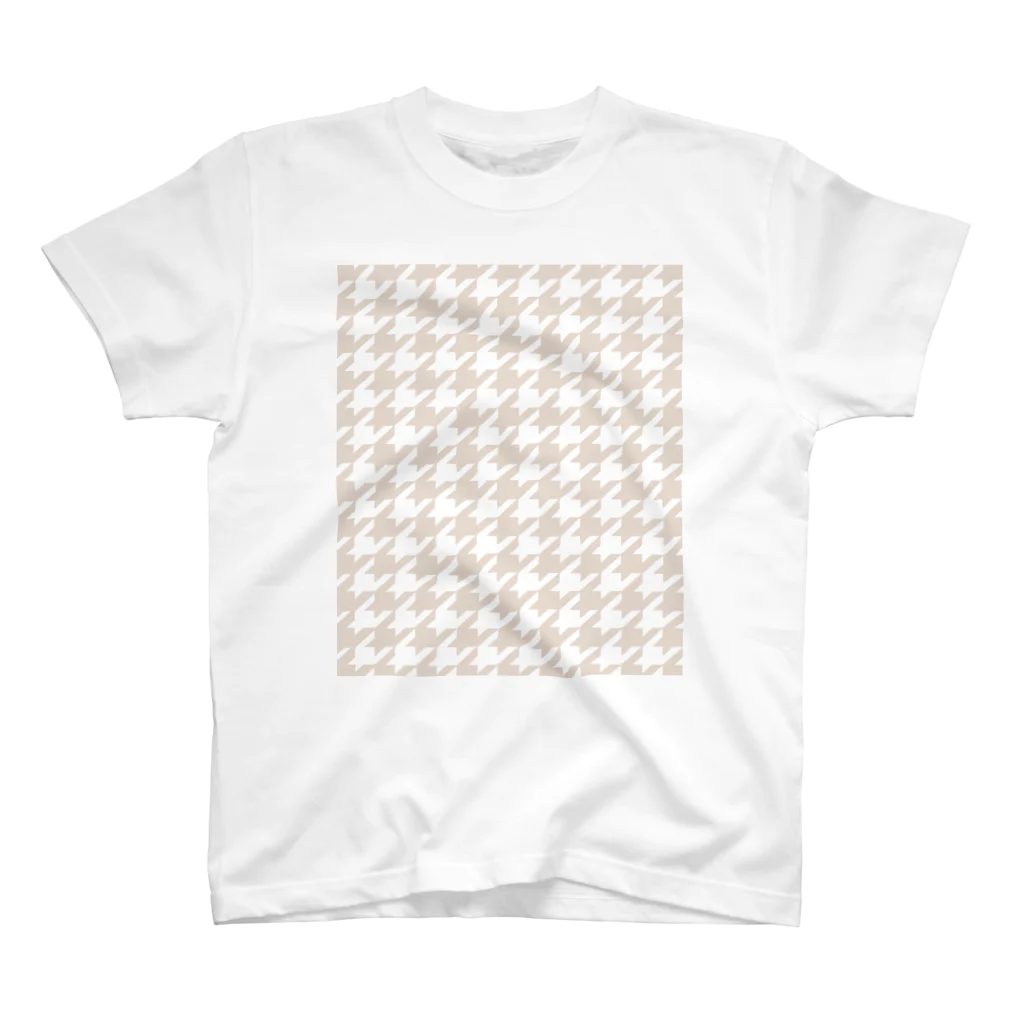 コットハンドの千鳥 T-shirt【beige】 スタンダードTシャツ