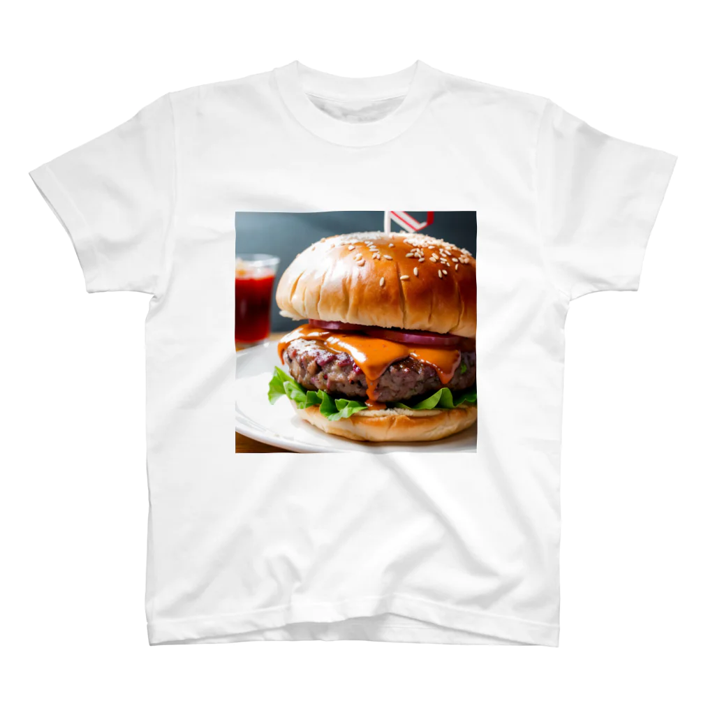 オリジナルグッズショップ KIJITORAのDELICIOUS BURGER スタンダードTシャツ