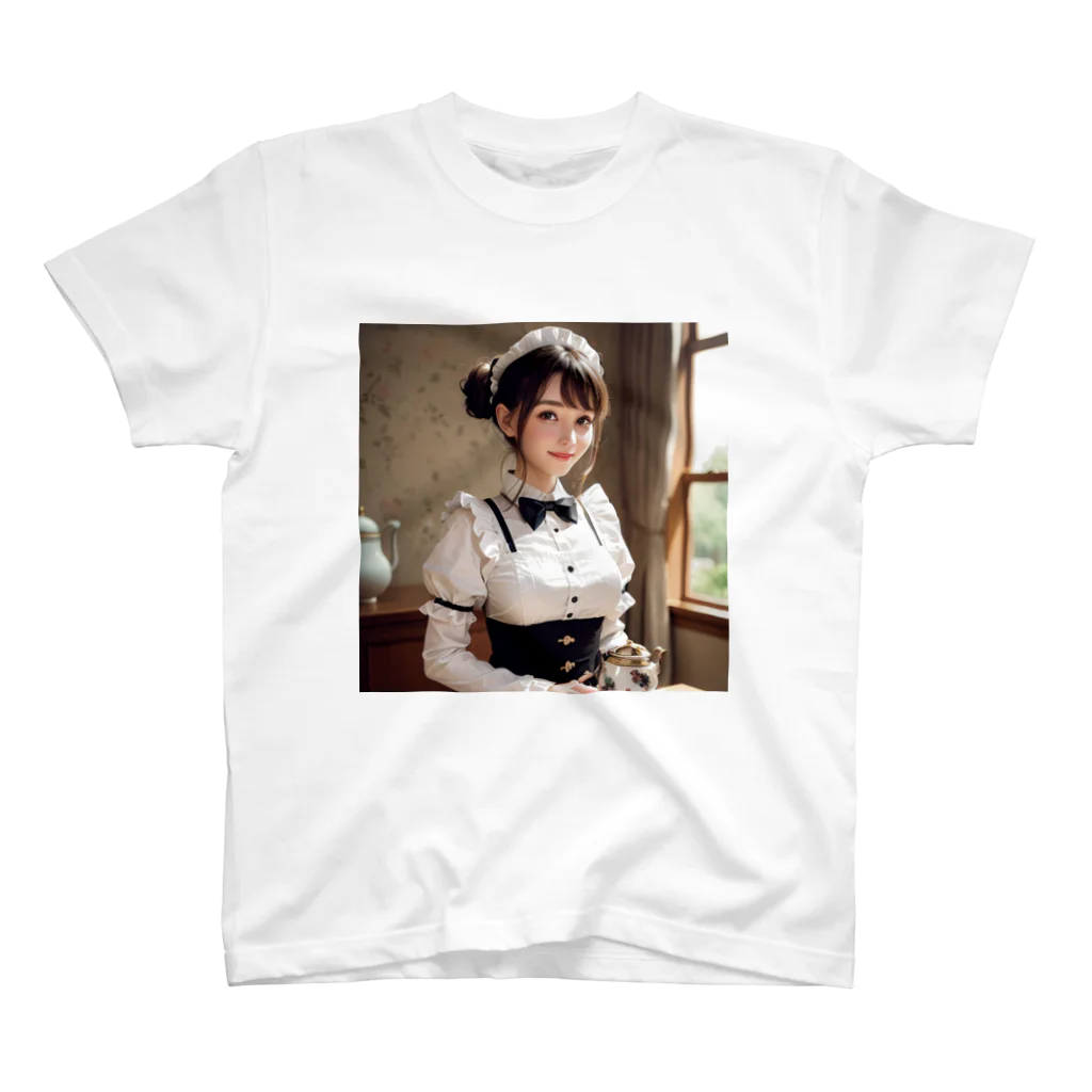 オリジナルグッズショップ KIJITORAのメイドさん スタンダードTシャツ