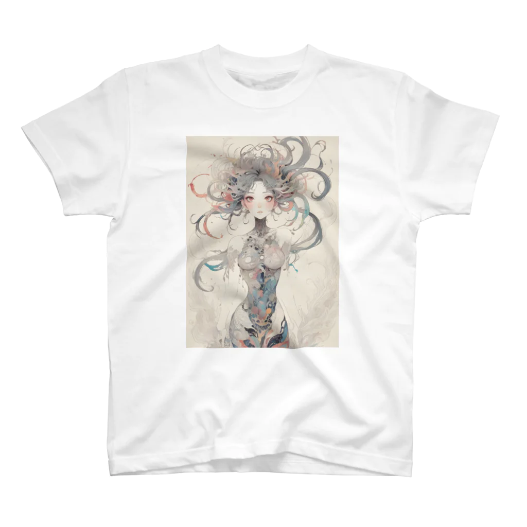 AI Fantasy Art ShopのAnatomy⑥ Regular Fit T-Shirt