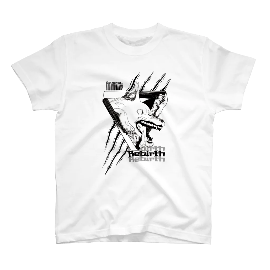 Rebirth－グッツショップ－の犬の柄のアイテム スタンダードTシャツ