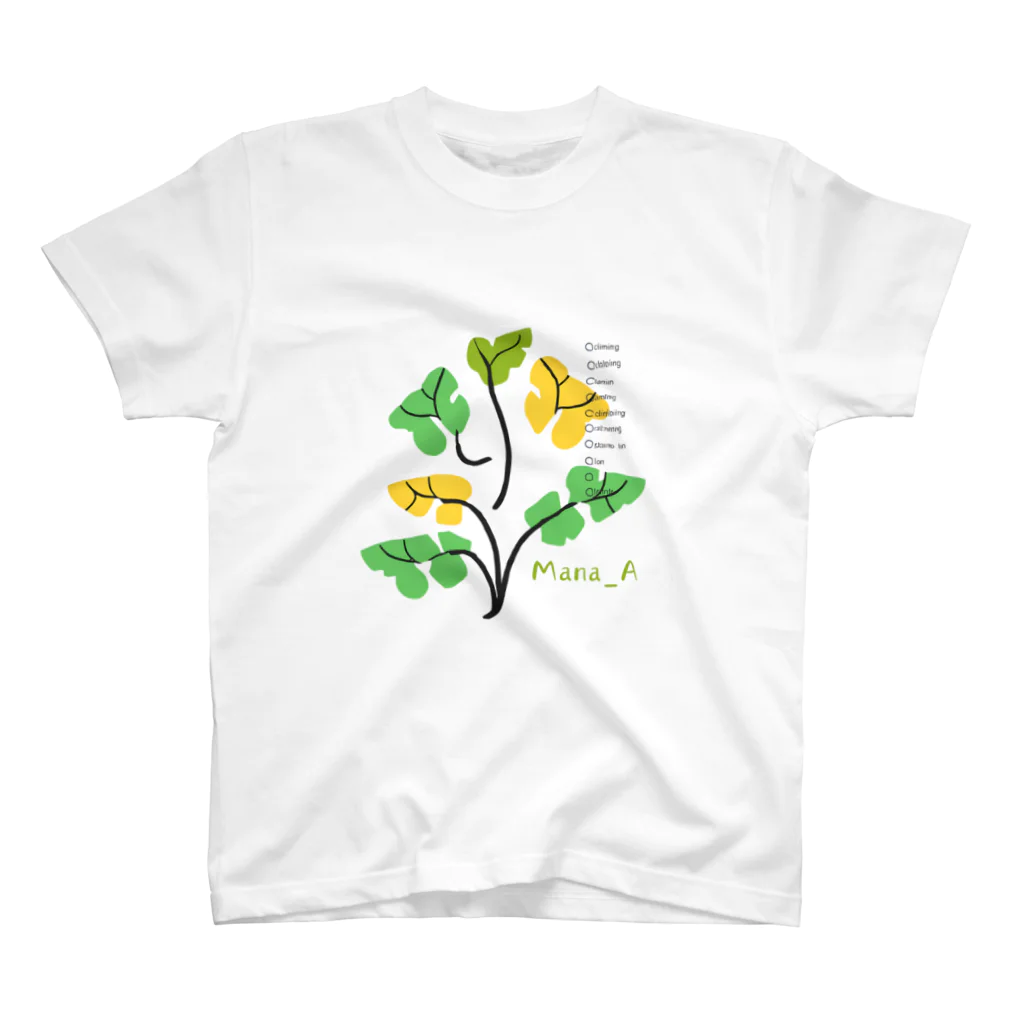 Mana Aのカラフルphilodendrons スタンダードTシャツ