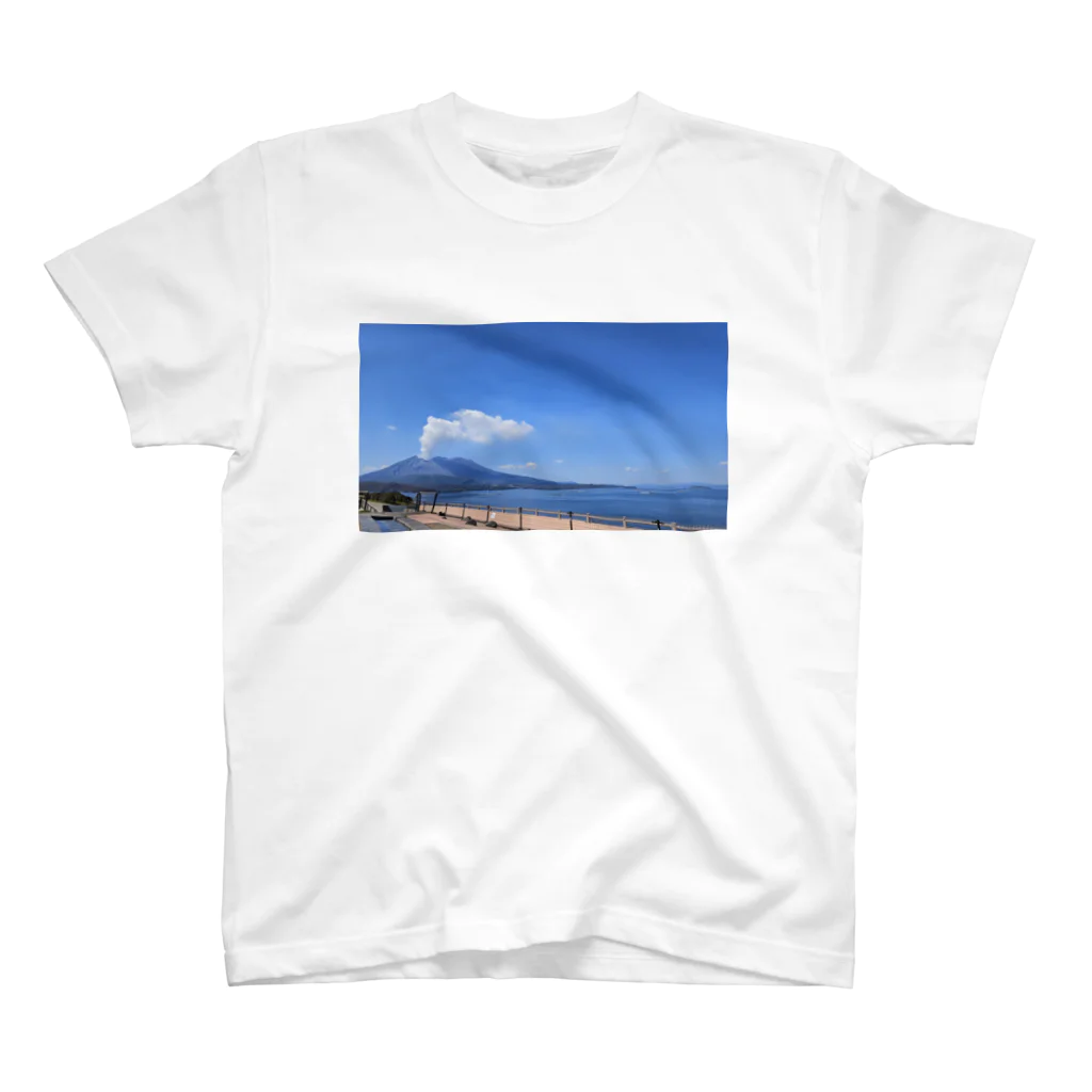 Palm🌴の桜島🌴南国鹿児島 Regular Fit T-Shirt