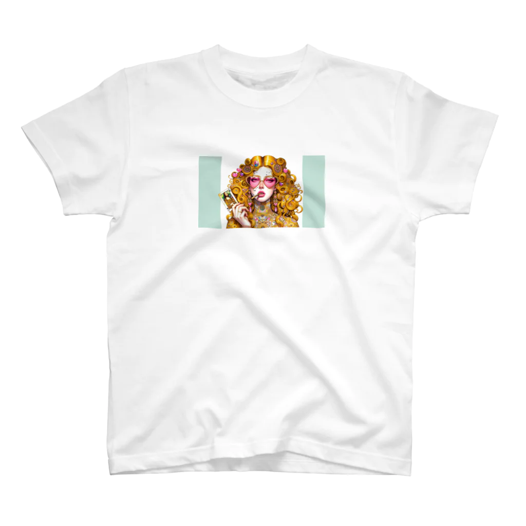 RoseTarot888ShopのGorgeous Gold Girl Regular Fit T-Shirt