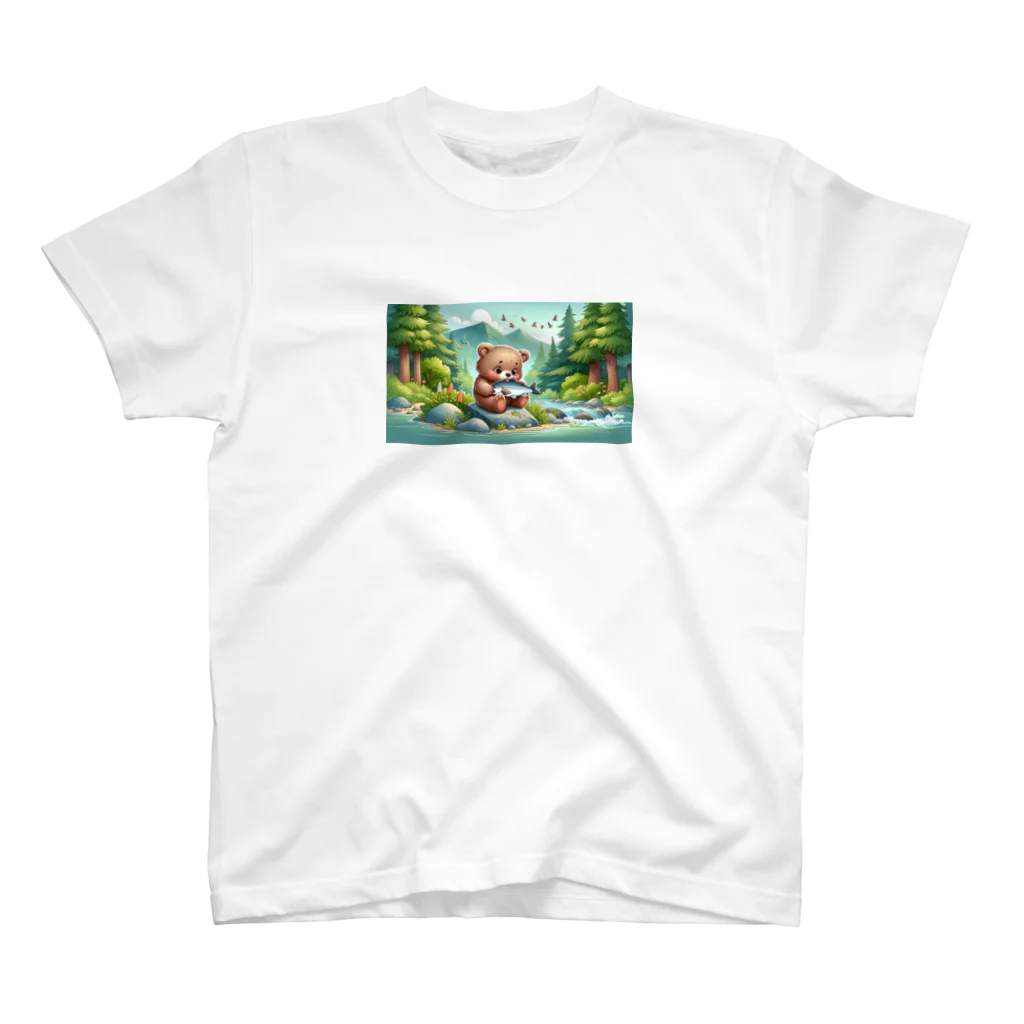 りおりるんの小熊 Regular Fit T-Shirt