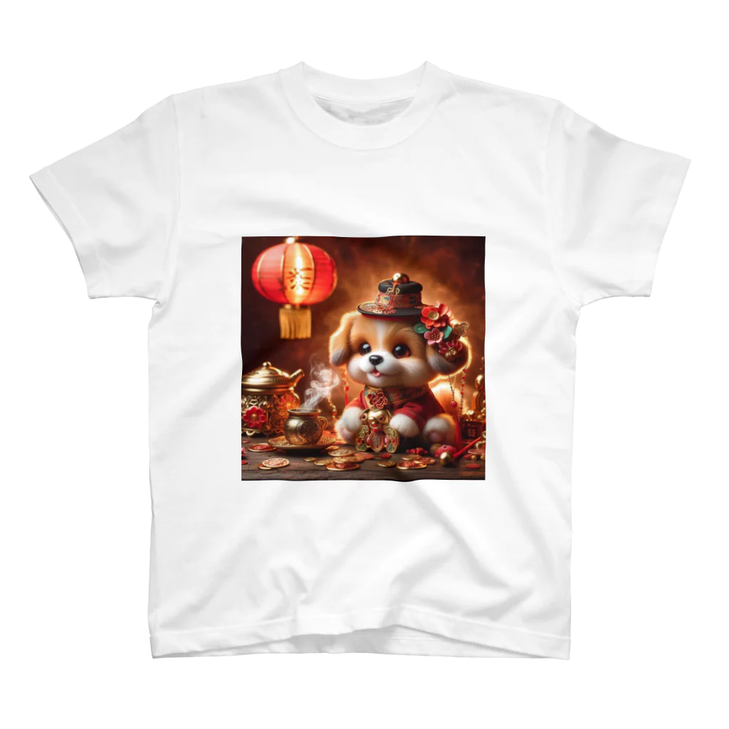 R-mayの金運アップの小型犬の神様 Regular Fit T-Shirt