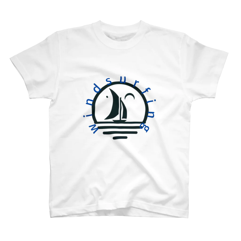 Mt_Pear_Designのwindsurfing moon スタンダードTシャツ