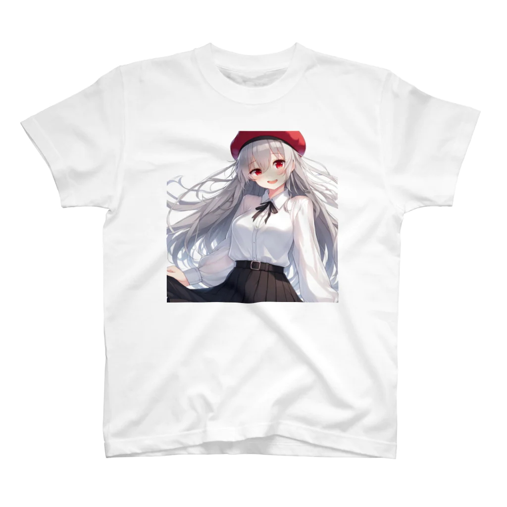 美少女silver girl'sの銀髪の女の子29 スタンダードTシャツ