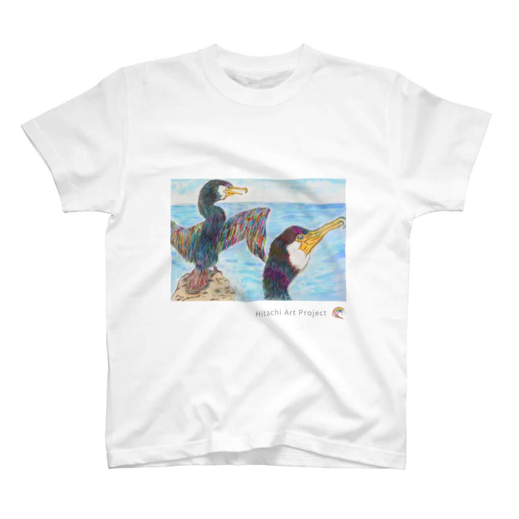 ひたちアートプロジェクト　Hitachi Art Projectの第8回公募展　ウミウが大好きな日立の海 Regular Fit T-Shirt