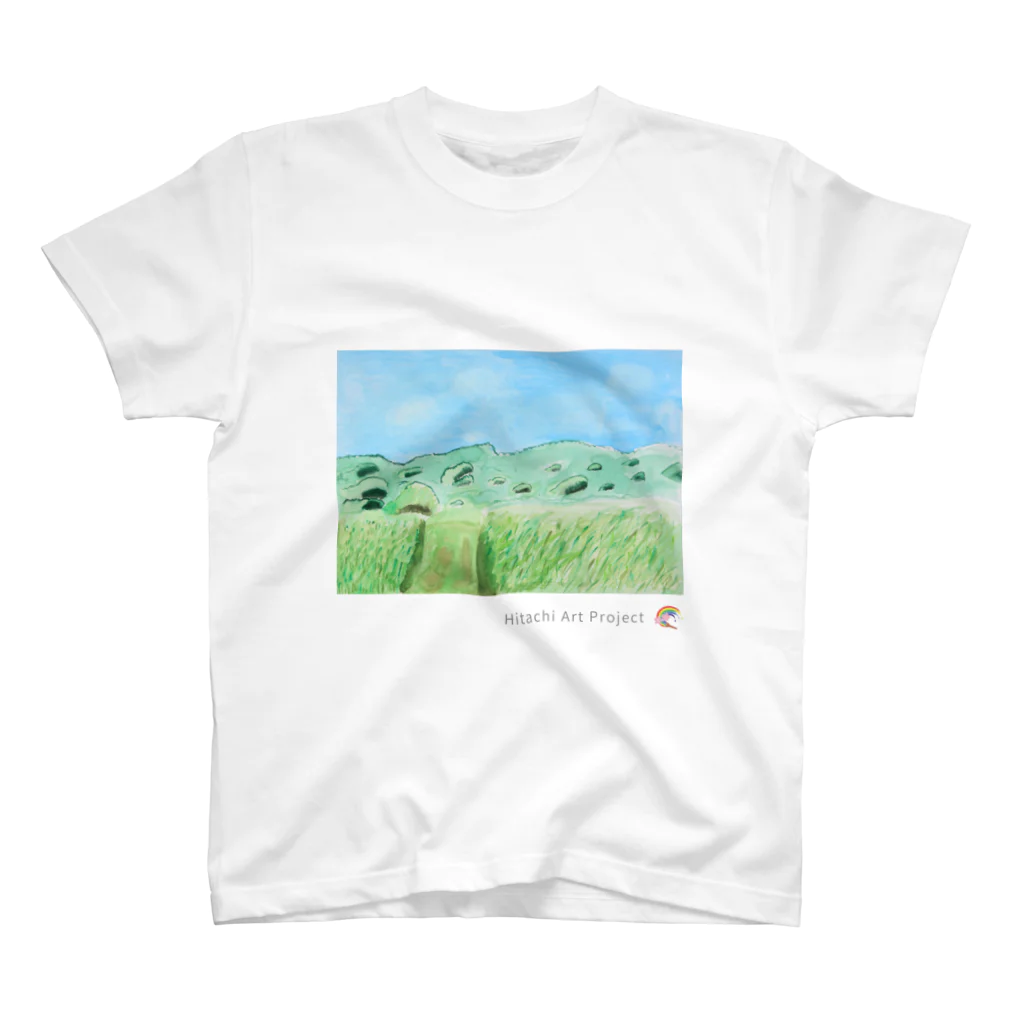 ひたちアートプロジェクト　Hitachi Art Projectの第8回公募展　青空と田んぼ Regular Fit T-Shirt