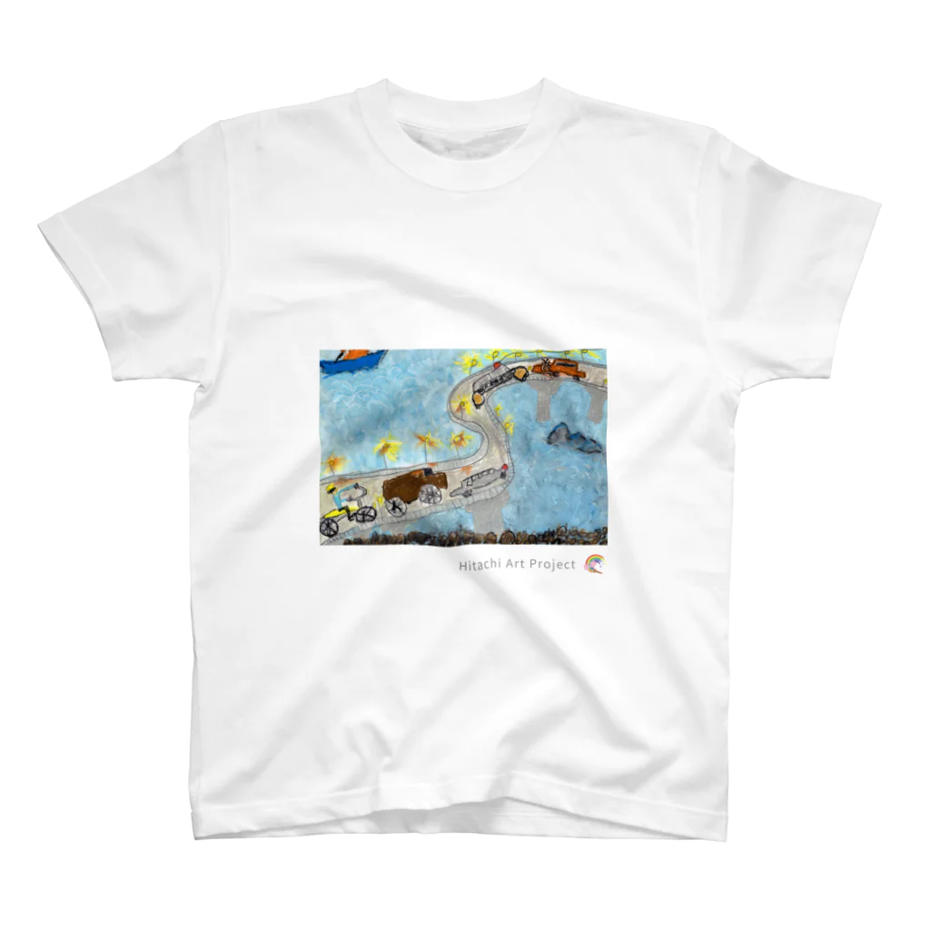 ひたちアートプロジェクト　Hitachi Art Projectの第8回公募展　海の道路 Regular Fit T-Shirt