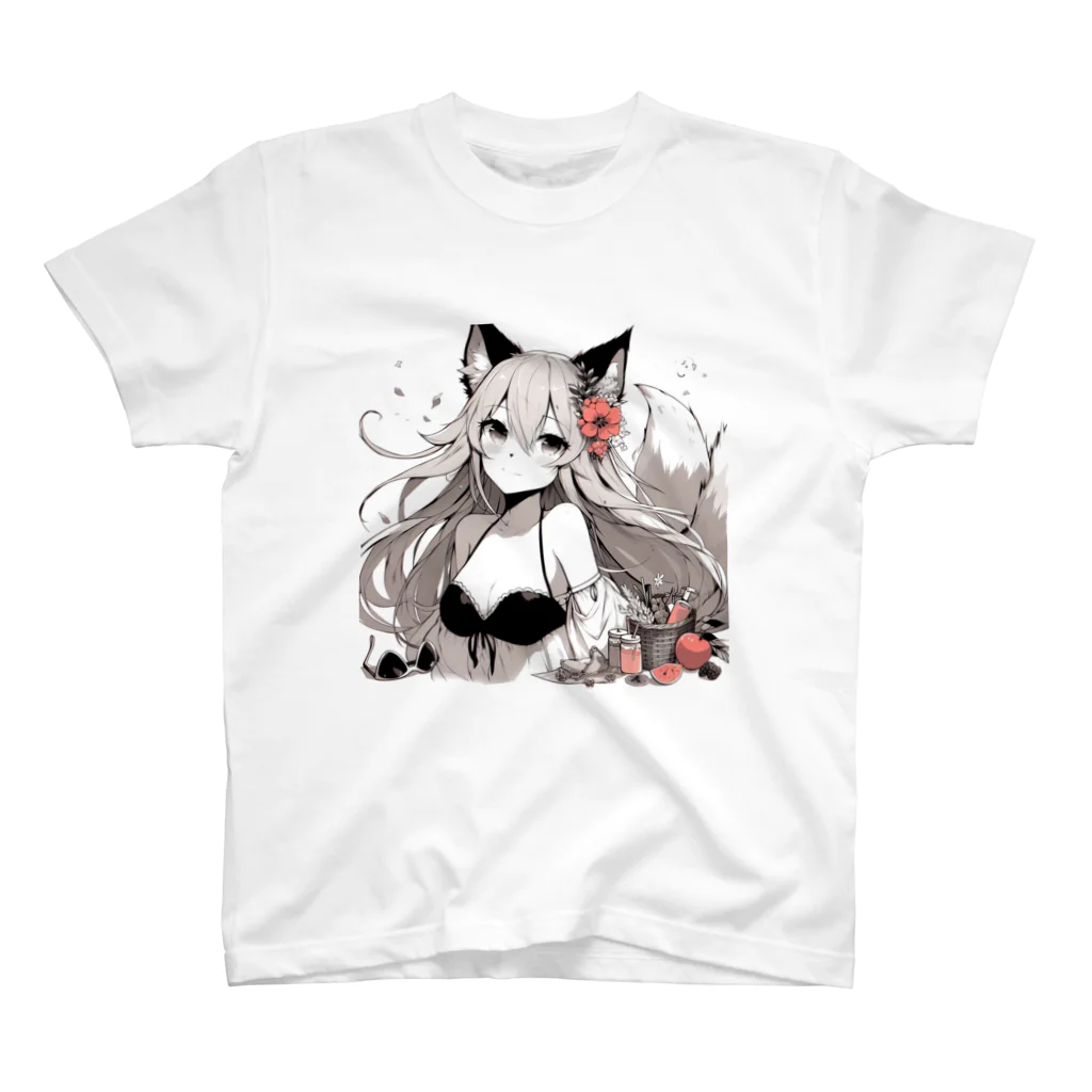 Fox_d.ogのFoxgirl.summer1 スタンダードTシャツ