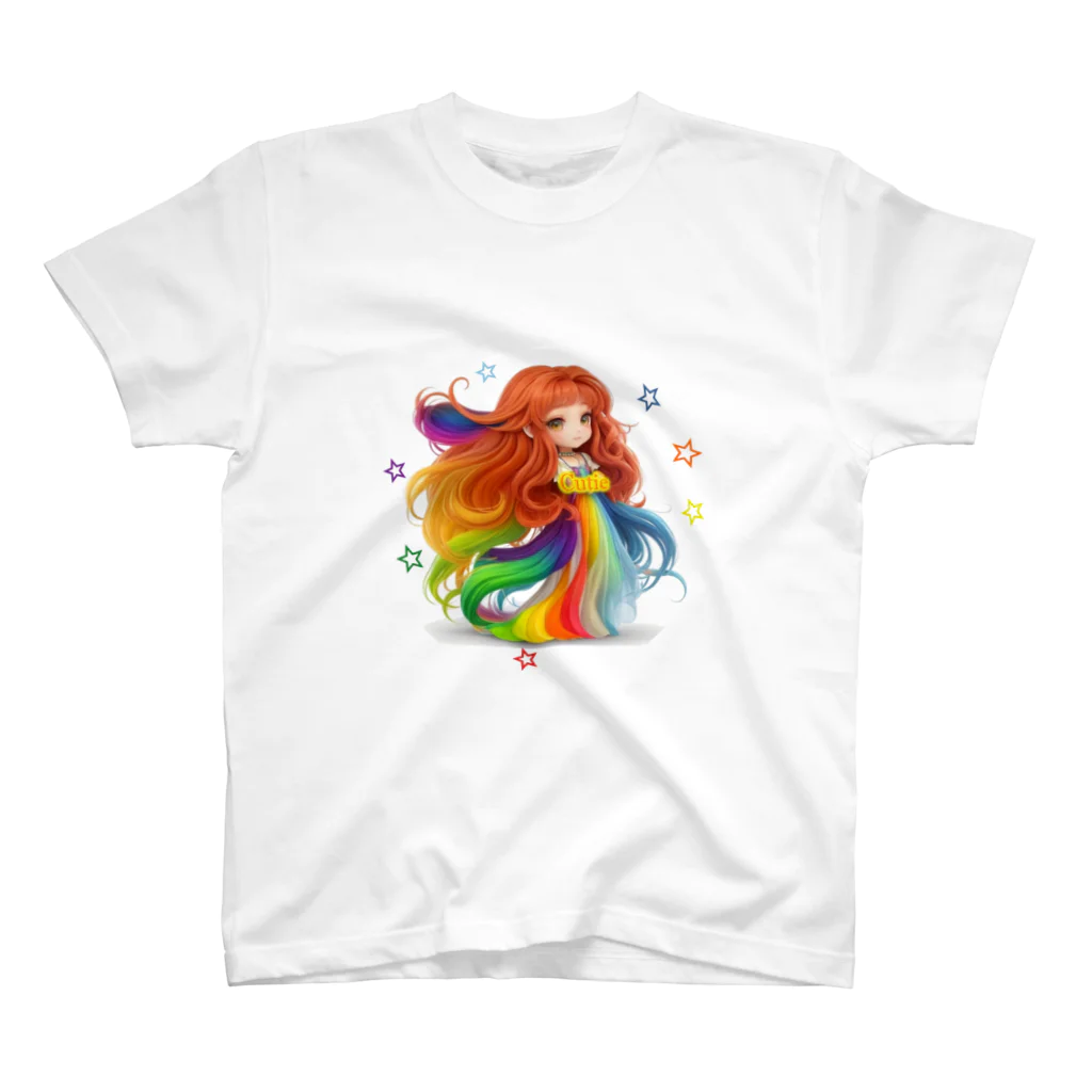 chibi_hikariのRainbow Hair Cutie スタンダードTシャツ