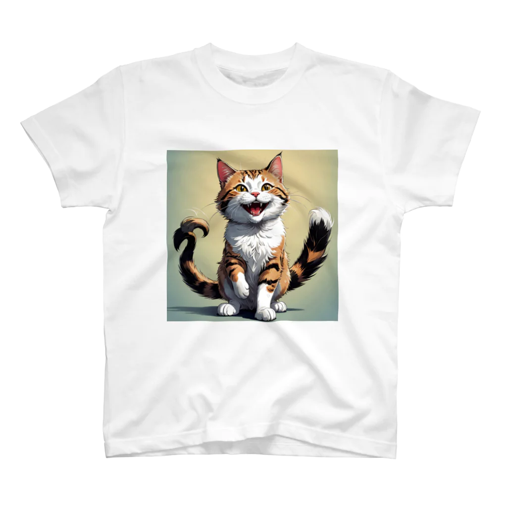 manaco-のふたまた猫ちゃん スタンダードTシャツ