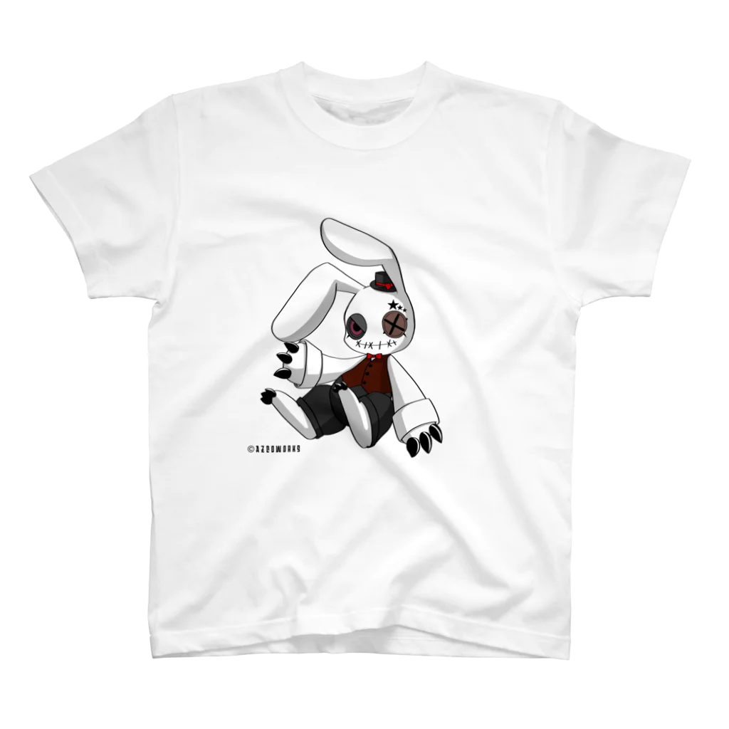 AZCo/AZCoWORKs suzuri店のRabbit × Rabbit トーマス スタンダードTシャツ