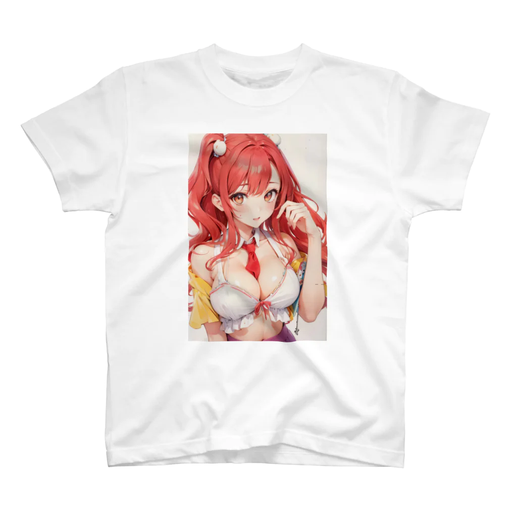 みおちゃんartshopの赤髪天使な女の子グッズ スタンダードTシャツ