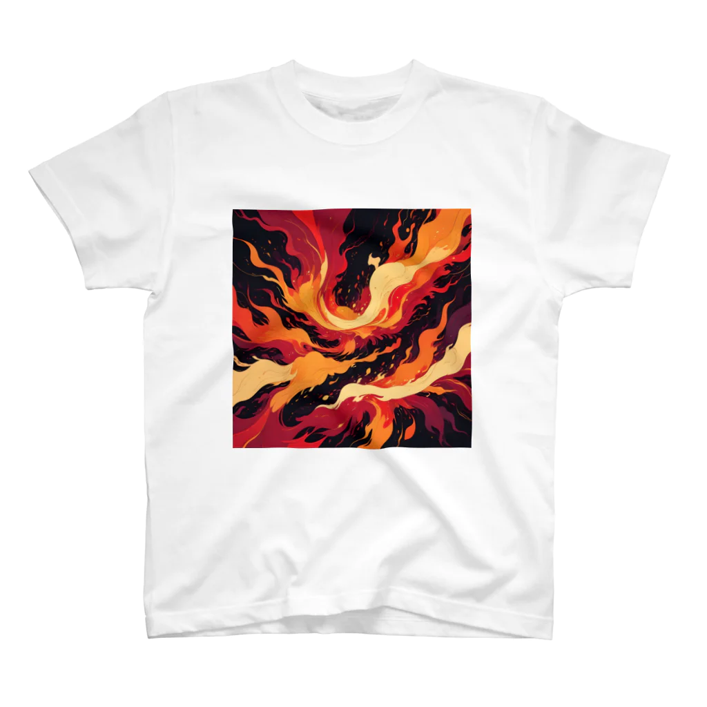 AI Fantasy Art Shopのart of fire② Regular Fit T-Shirt