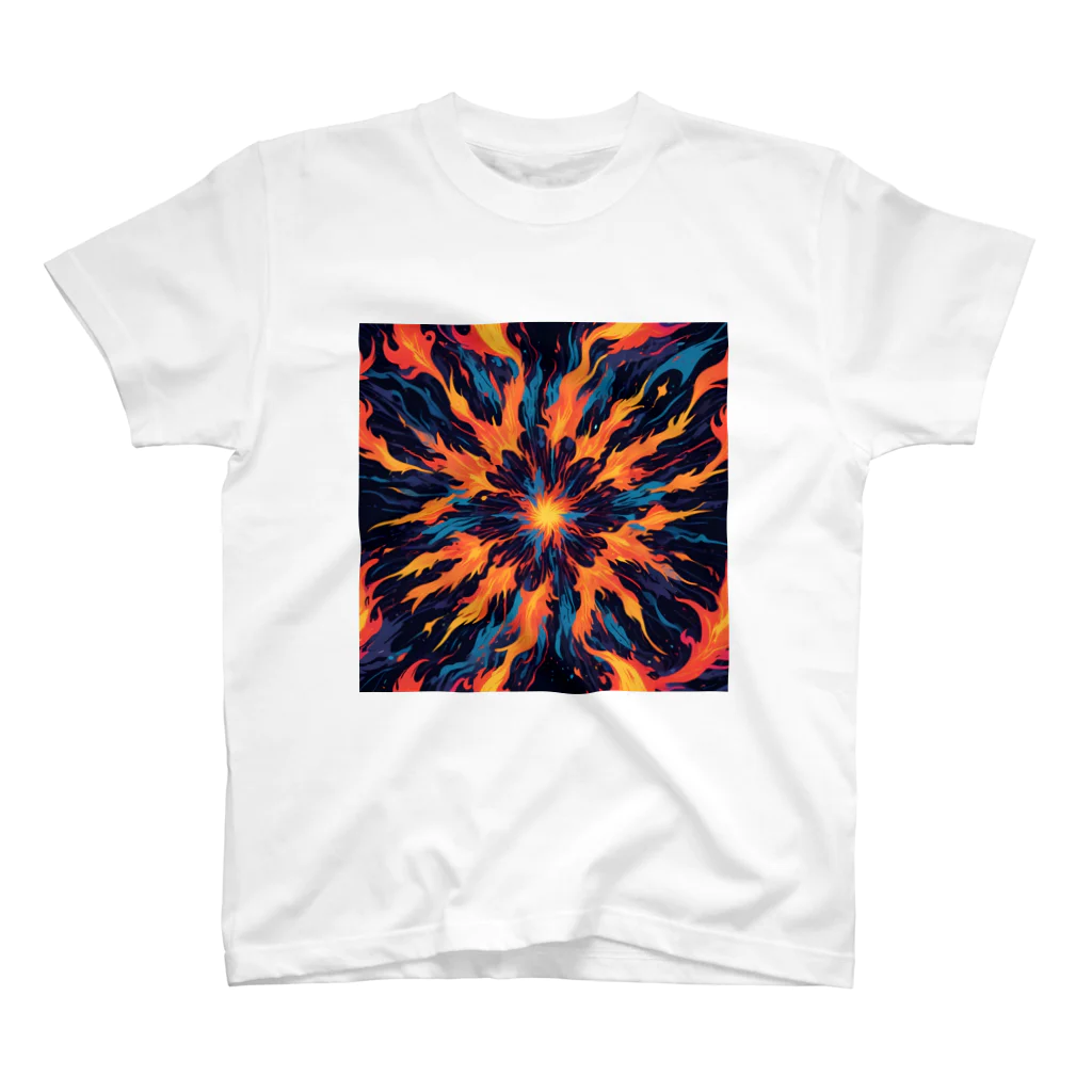 AI Fantasy Art Shopのart of fire⑤ Regular Fit T-Shirt