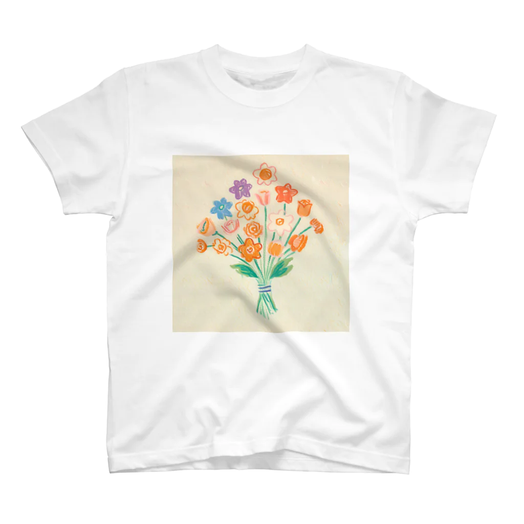 ひちゃんのお絵描きのお絵描き花束 Regular Fit T-Shirt