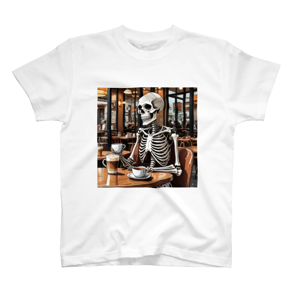 nao-tommyのブレイクタイムな骸骨 スタンダードTシャツ