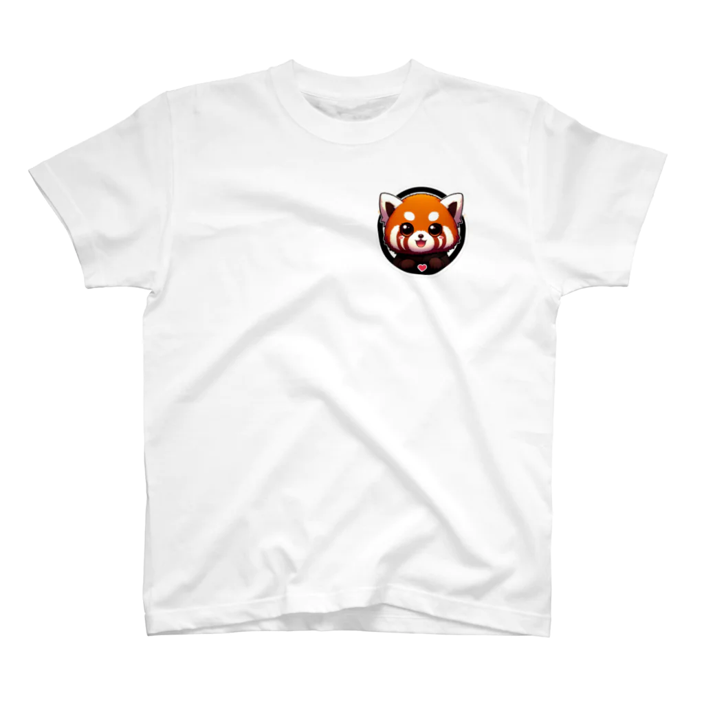 🐾風太🐾のステッカー風レッサーパンダ Regular Fit T-Shirt