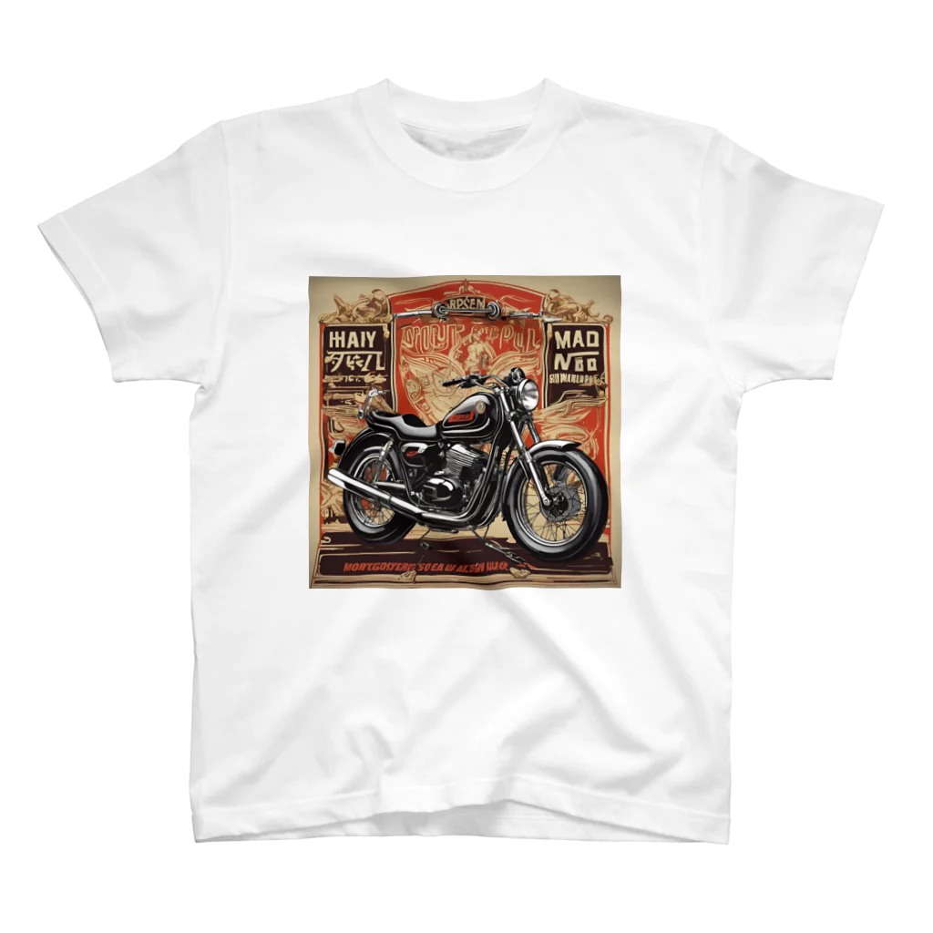 the blue seasonのレトロモーターサイクルの魅力 Regular Fit T-Shirt