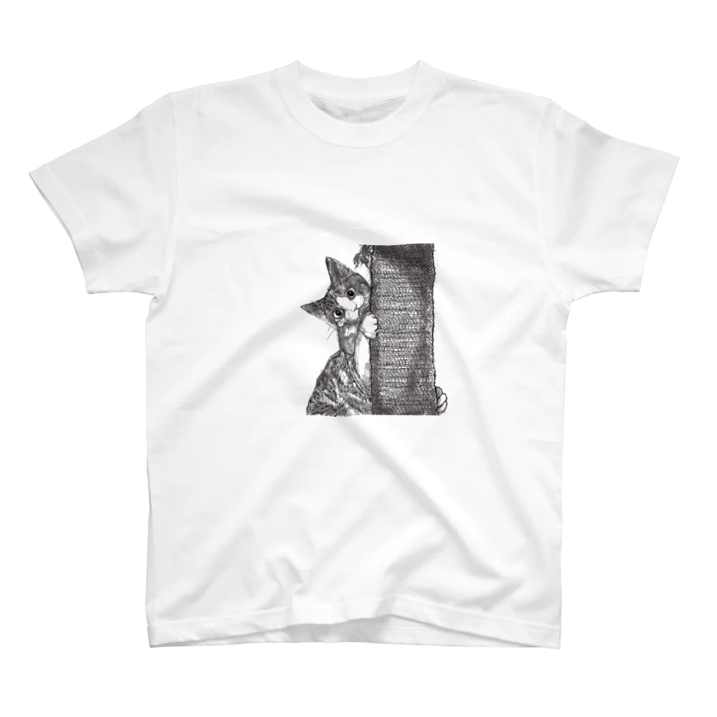 もちけらののぞき見 猫ちゃん Regular Fit T-Shirt