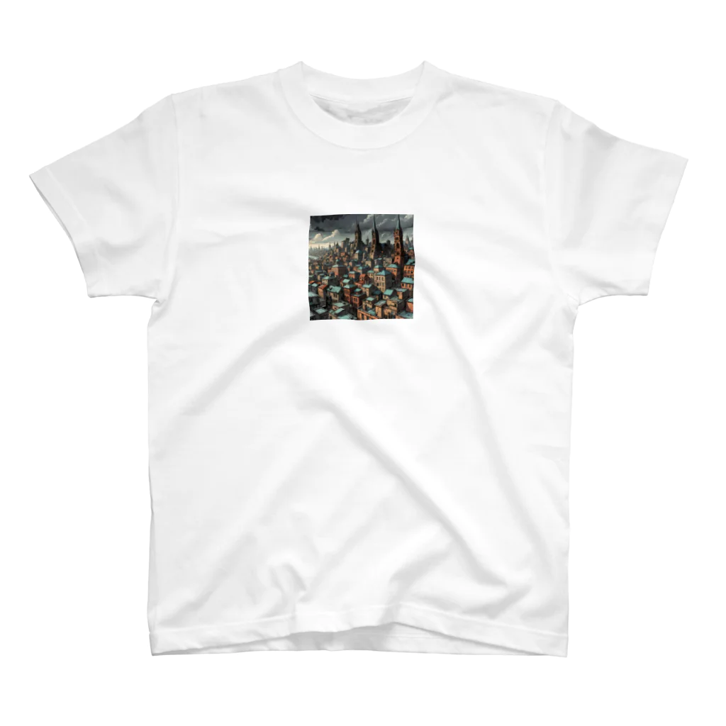 OTIRUBUTUBUTUの薄暗い街 Regular Fit T-Shirt