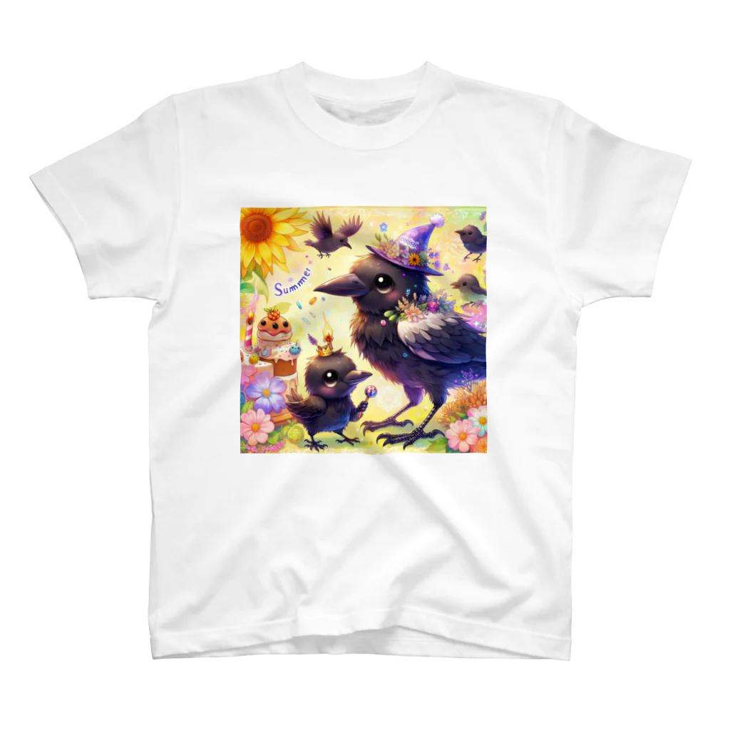 SETURAの夏 キュートカラス Regular Fit T-Shirt