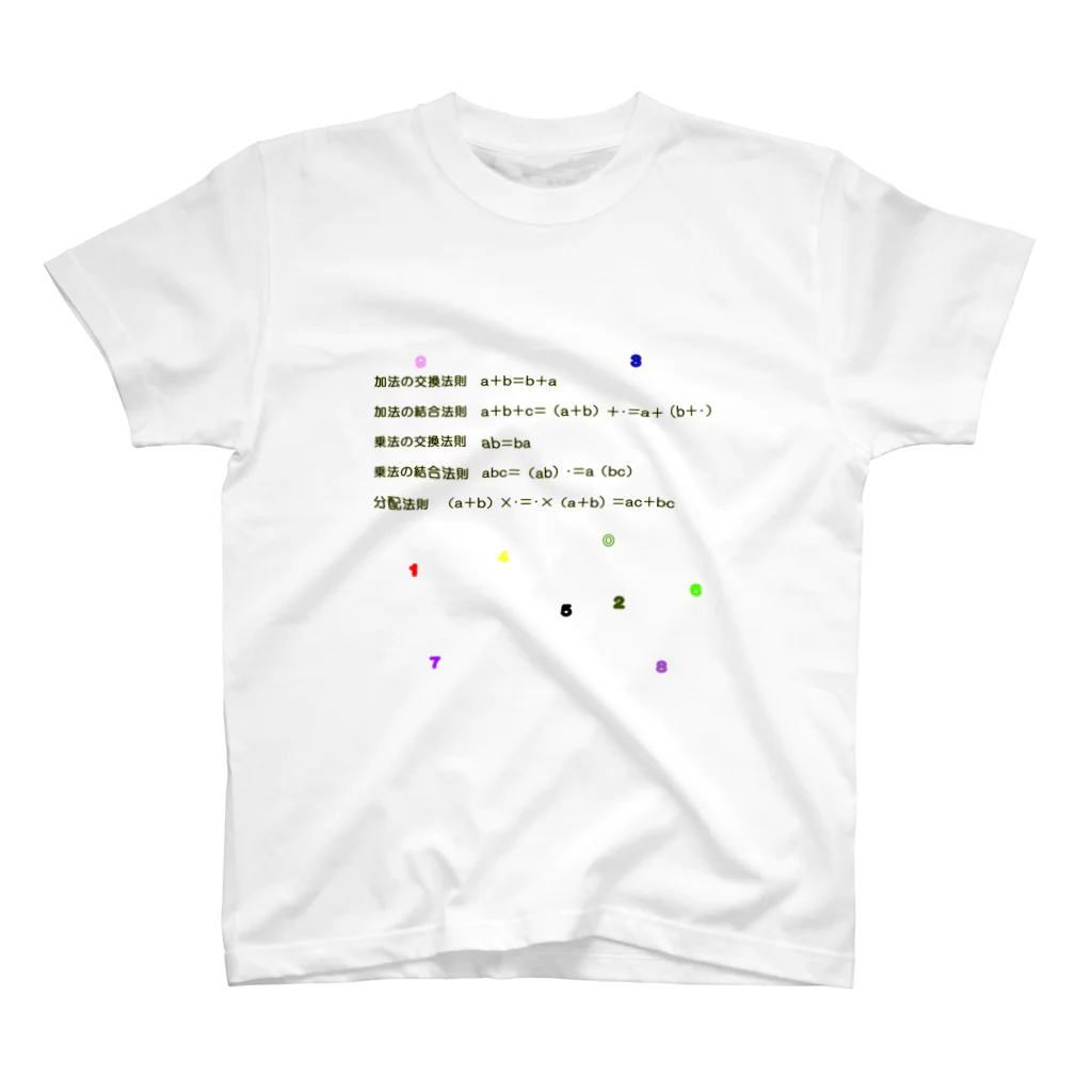 noiSutoaの交換法則、結合法則、そして分配法則 Regular Fit T-Shirt