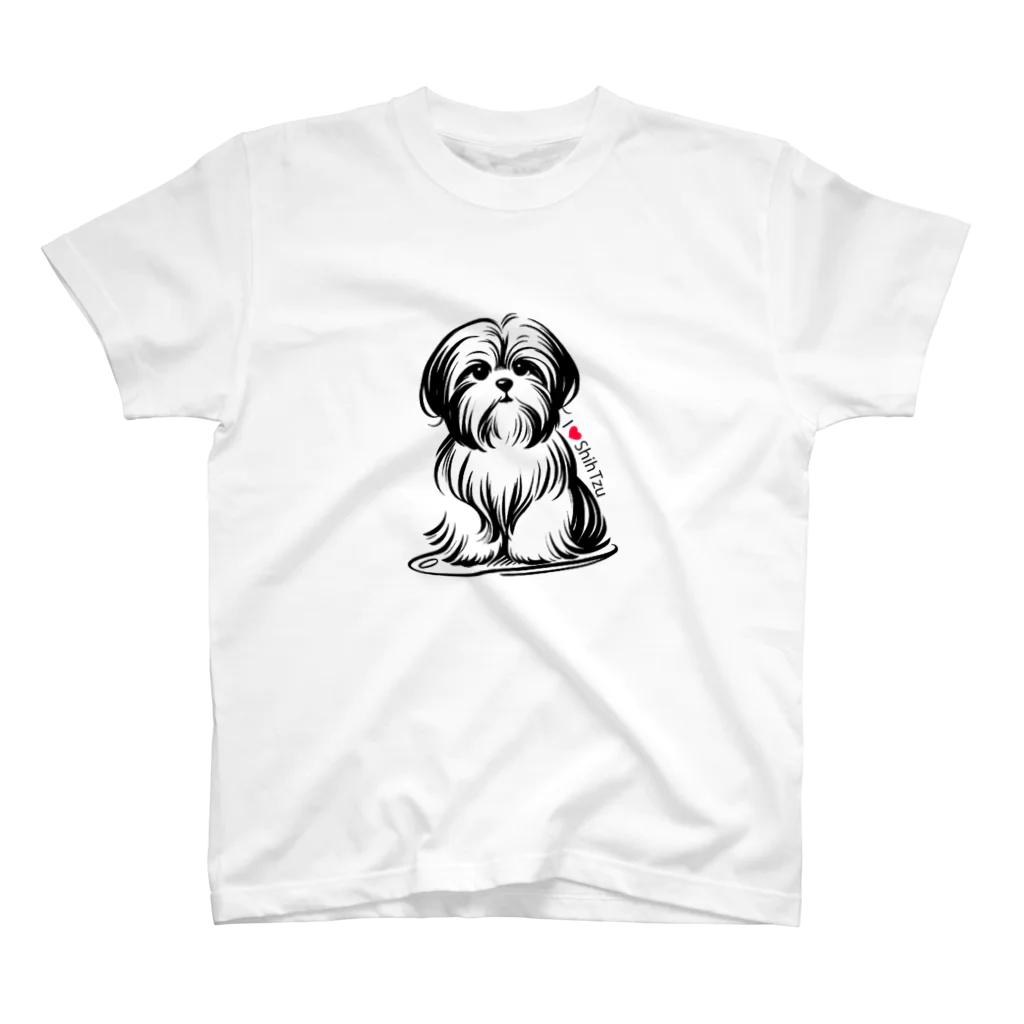 7_dog_catのシーズー スタンダードTシャツ