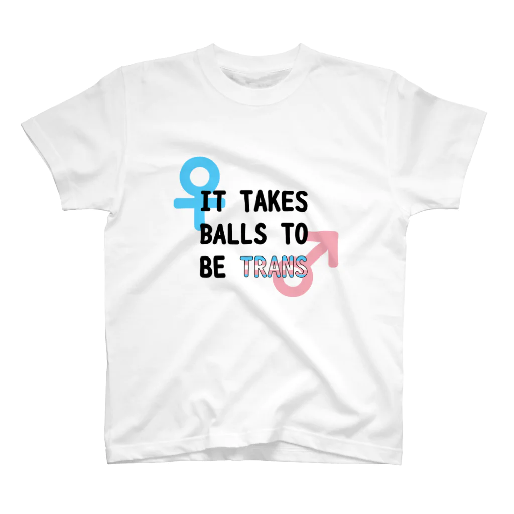 Café Roseraieの「It Takes Balls to be Trans」 スタンダードTシャツ