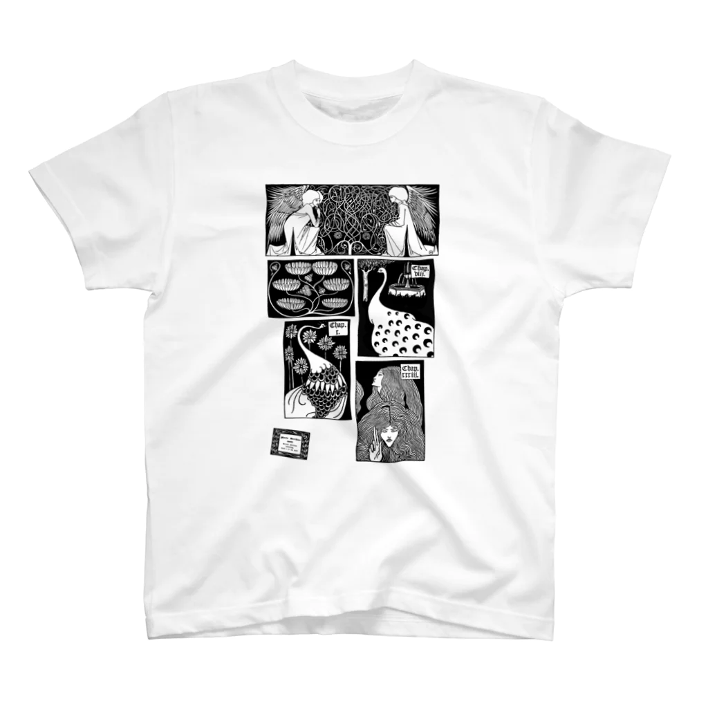 lofi_bearのアーサー王 イラスト集 1893 ✜ Aubrey Beardsley  オーブリー・ビアズリー スタンダードTシャツ