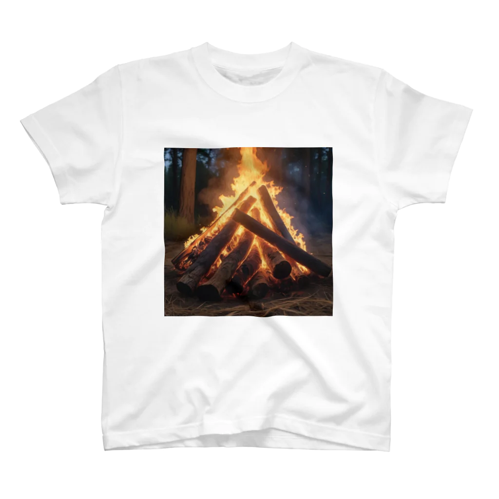 satoshi07の焚火 Regular Fit T-Shirt
