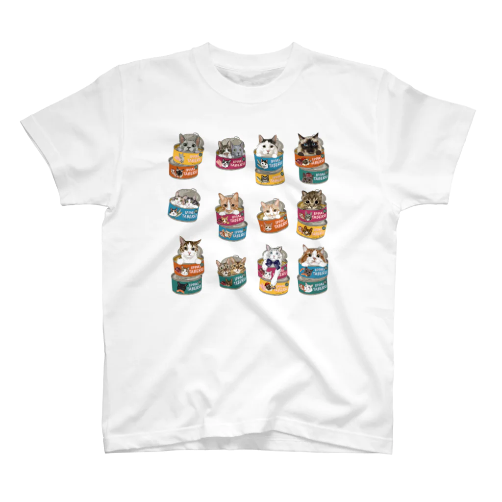 みきぞーん｜保護猫 ミッキー画伯と肉球とおともだちのkotetsu can Regular Fit T-Shirt