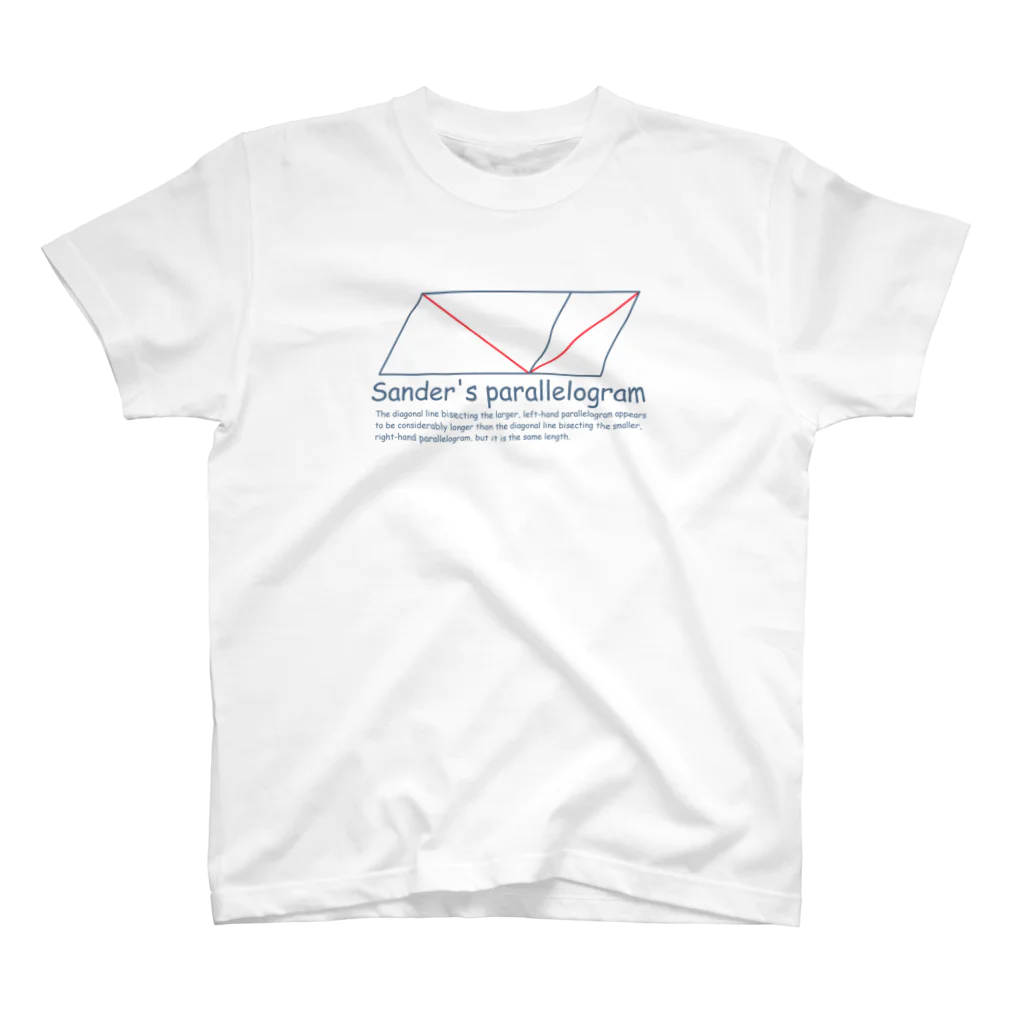 unofficial-unofficialのSander's parallelogram (navy) Regular Fit T-Shirt