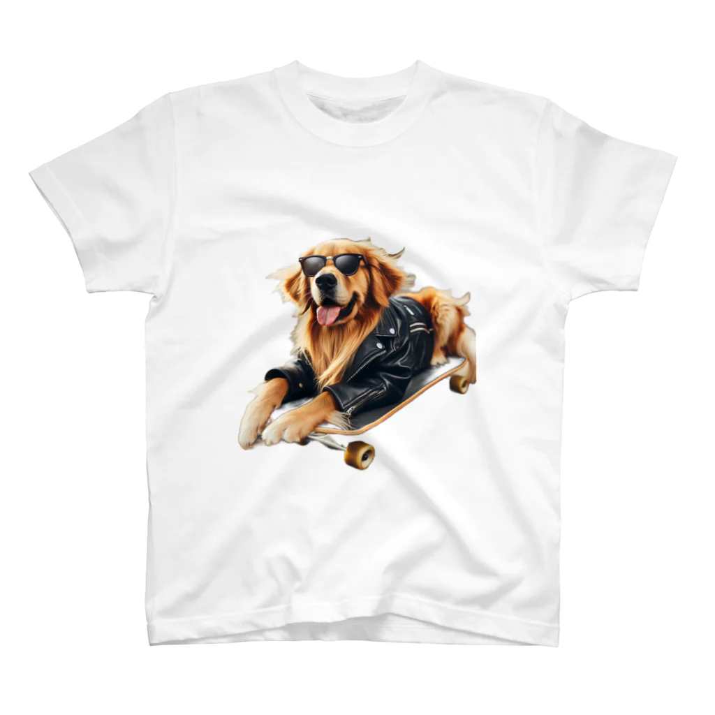 hokuenのかっこいい犬 スタンダードTシャツ