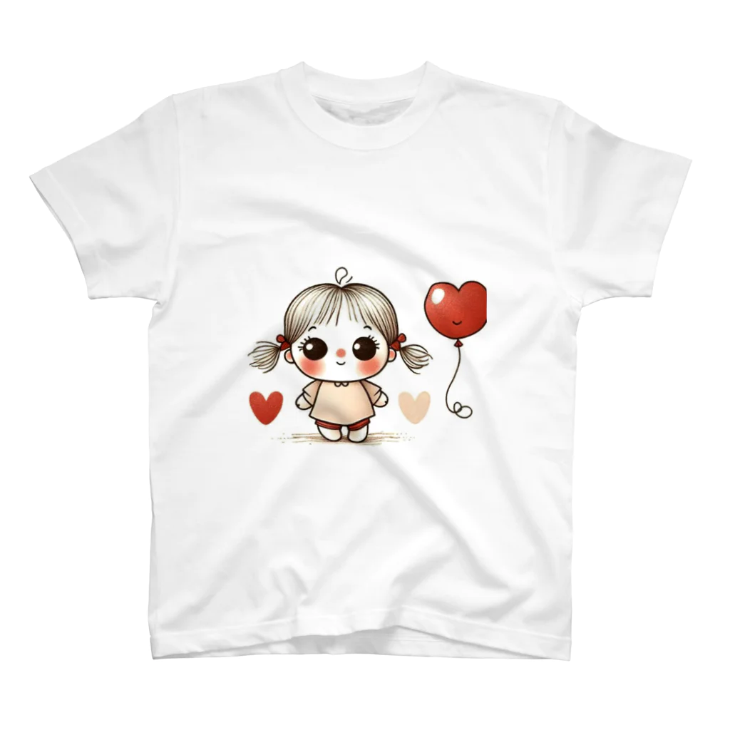 いおかんショップのかわいい女の子 スタンダードTシャツ