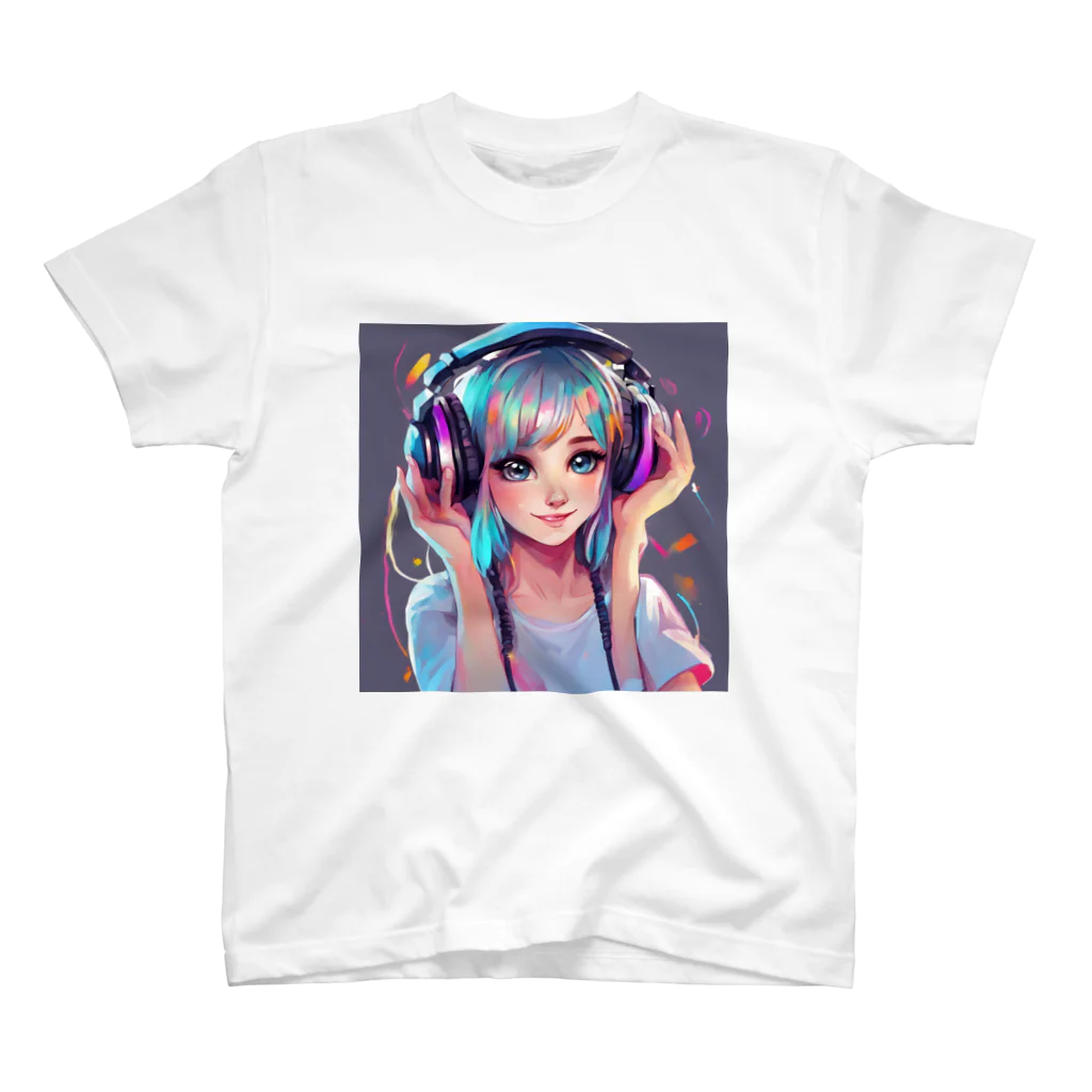 Creative Canvas-くリエイティブキャンバスのDj 女の子　かわいい　POP　ゆめのような Regular Fit T-Shirt