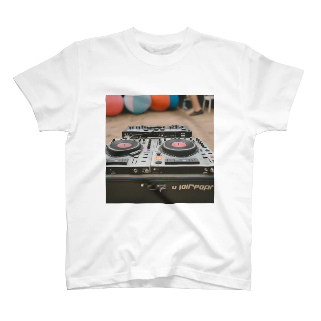 Creative Canvas-くリエイティブキャンバスのDj機材　パーティー　 スタンダードTシャツ