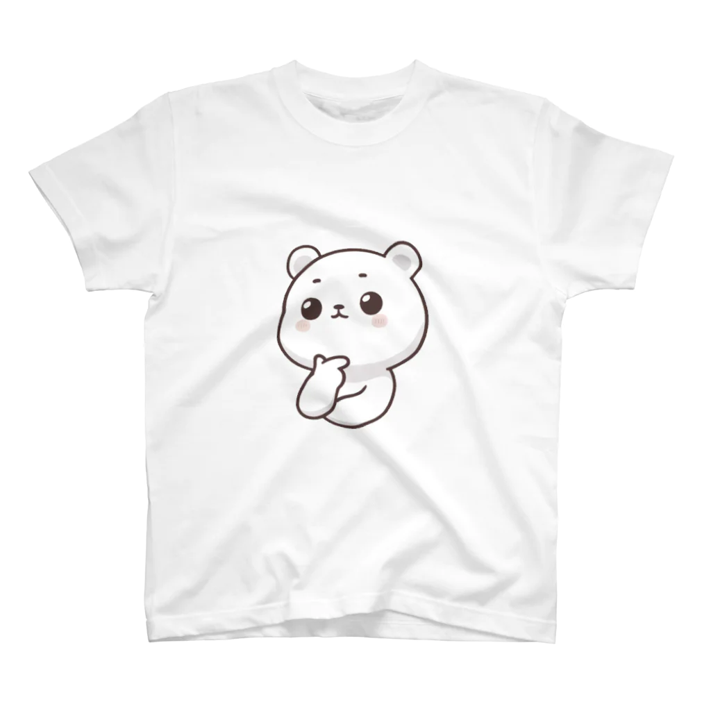 Hakoten-Shopのふーむとするくまさん スタンダードTシャツ