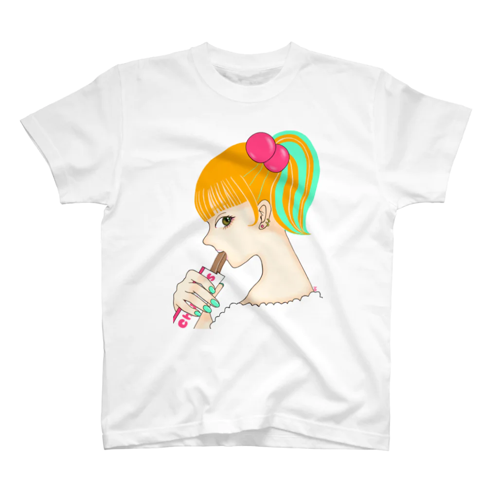 笑う動物のチュロスちゃん スタンダードTシャツ