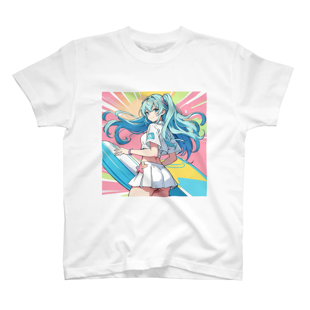 yozoraniyumeoの魔法サーファー少女 Regular Fit T-Shirt